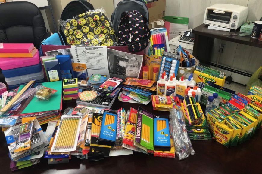 BCB Community Bank Hosts Backpacks for Kids School Supplies Collection