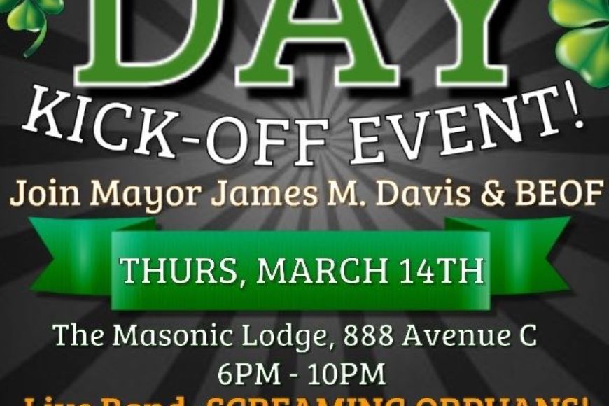 3rd Annual St. Patrick’s Day Kick-off Event!