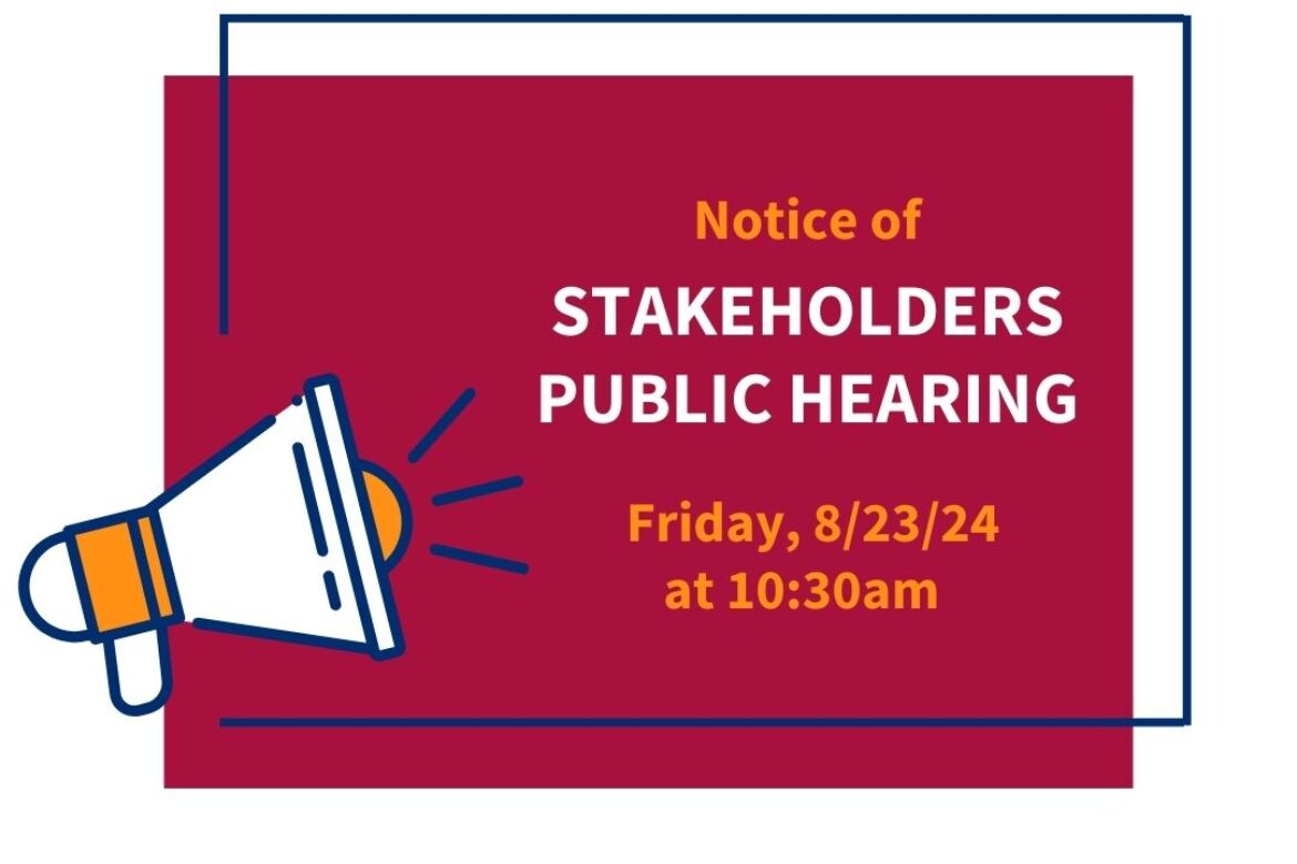 Notice of Stakeholders Public Hearing on the New Jersey Department of Community Affairs